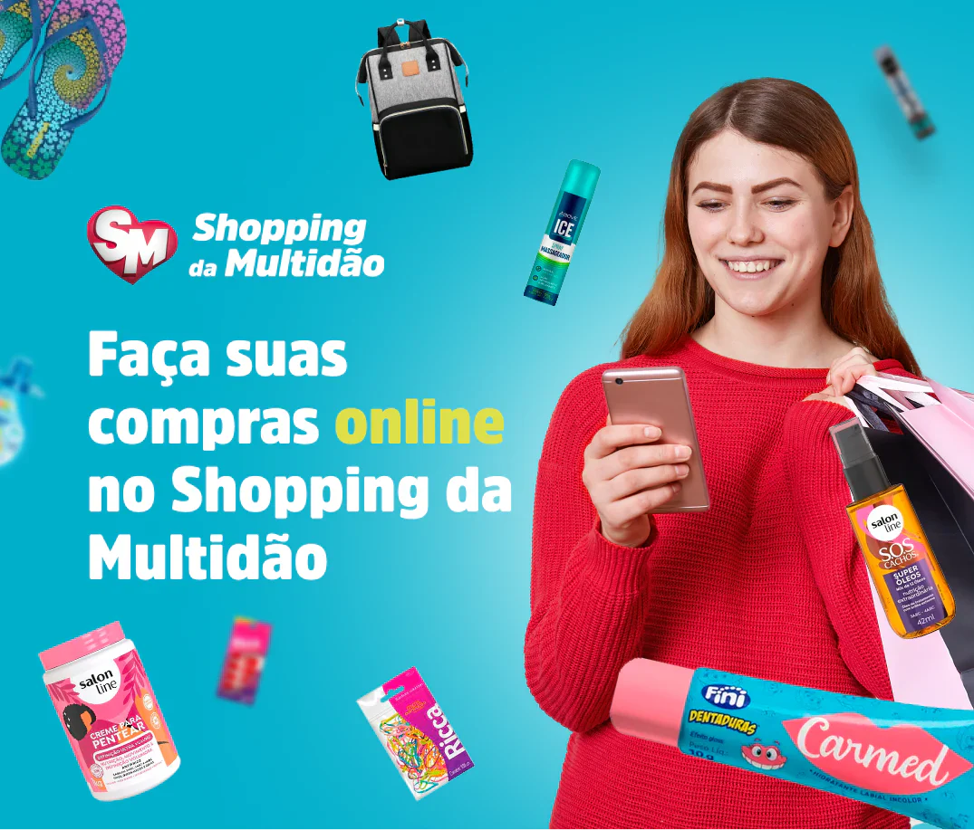 Faça suas compras online no Shopping da Multidão