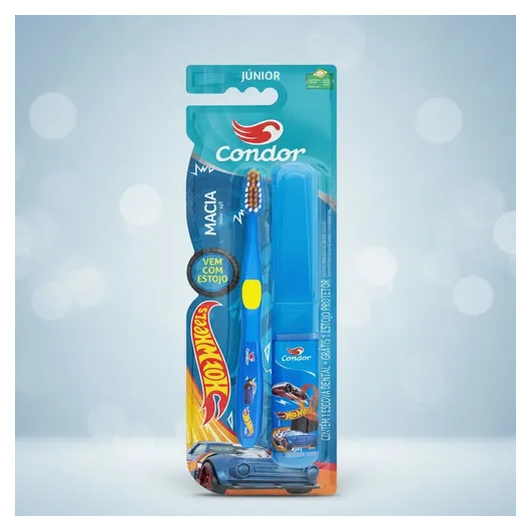 Escova Dental Macia Hot Wheels Condor Trip