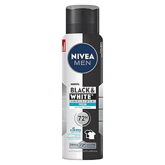 Desodorante Antitranspirante Aerossol Nivea Men Black & White Invisible Fresh