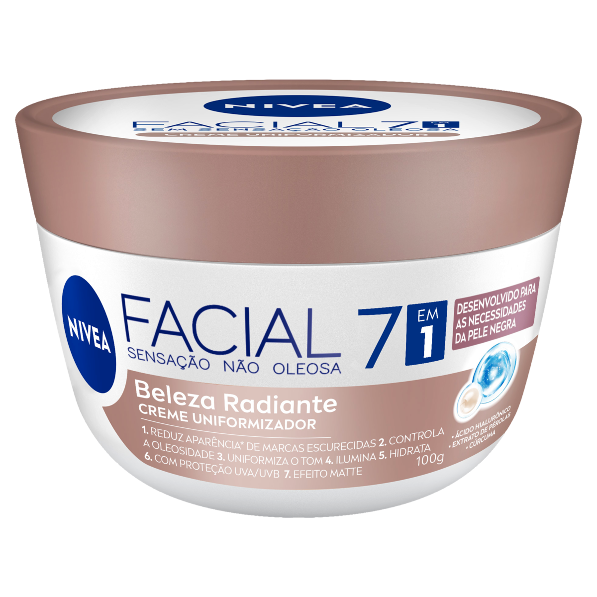 CREME UNIFORMIZADOR FACIAL NIVEA BELEZA RADIANTE POTE 100G