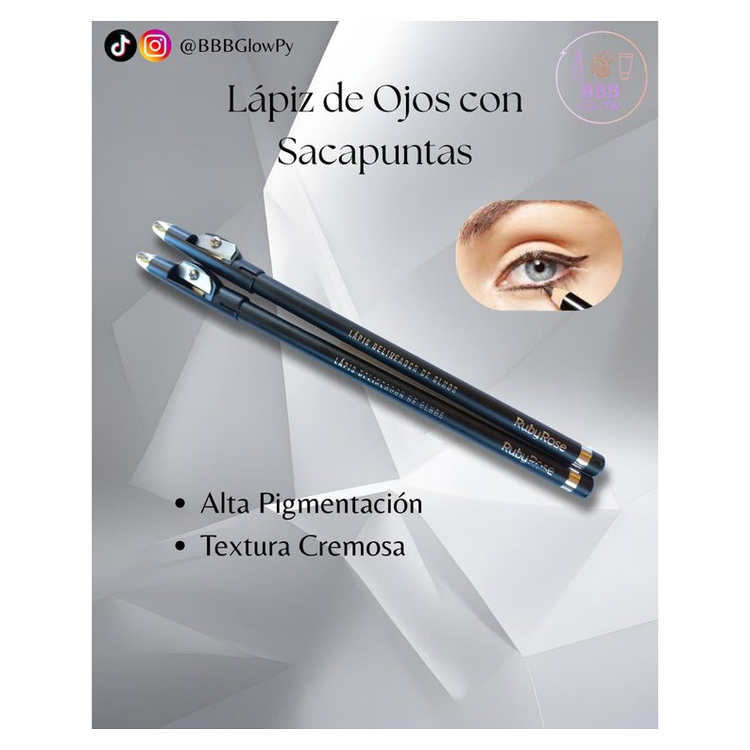 Delineador De Ojos Con Sacapuntas Ruby Rose 1