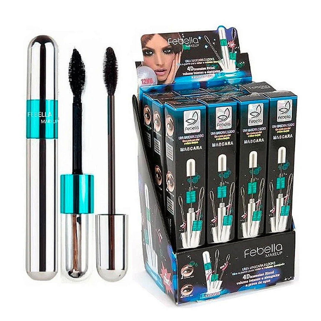 Mascara para Cilios Mega 2em1 Febella 1