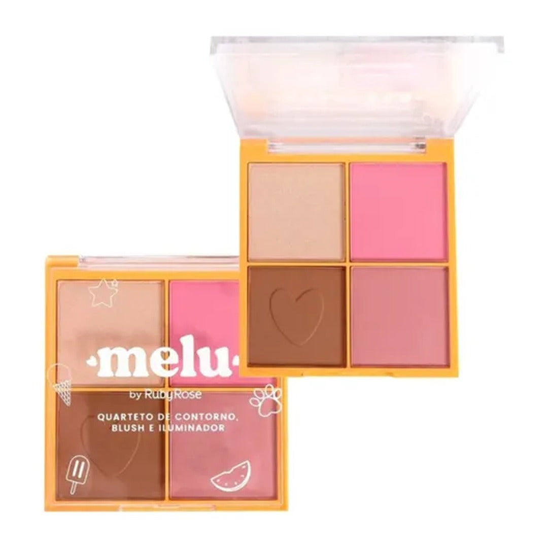 Quarteto Contorno + Blush + Iluminador