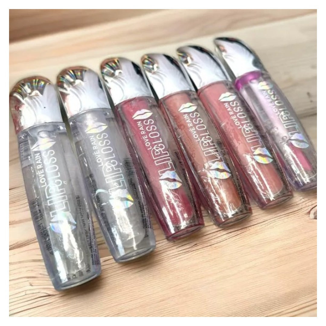 Kit 6 Lip Gloss Batom Love Rain 1