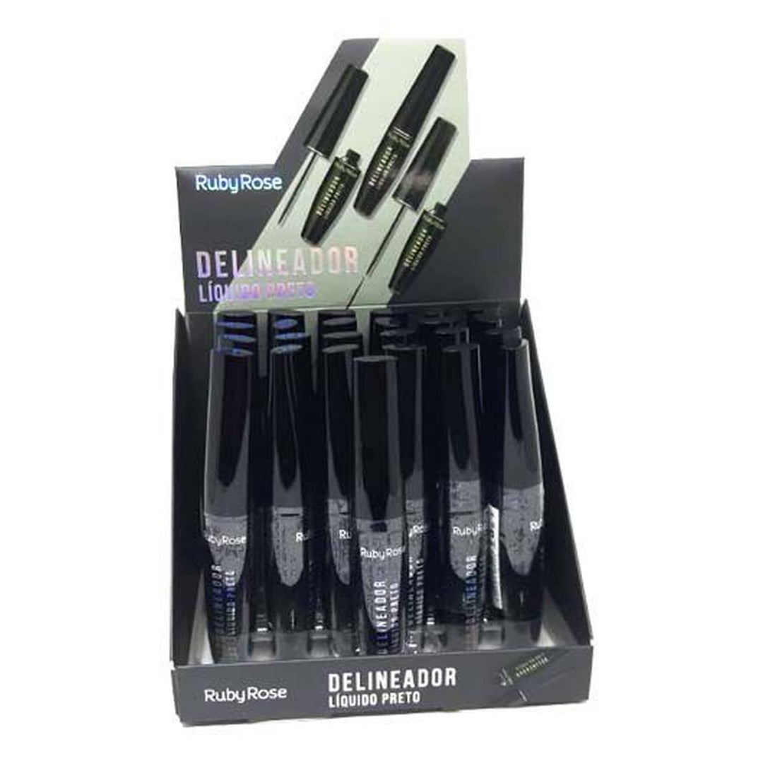 Delineador Liquido Preto Ruby Rose 1