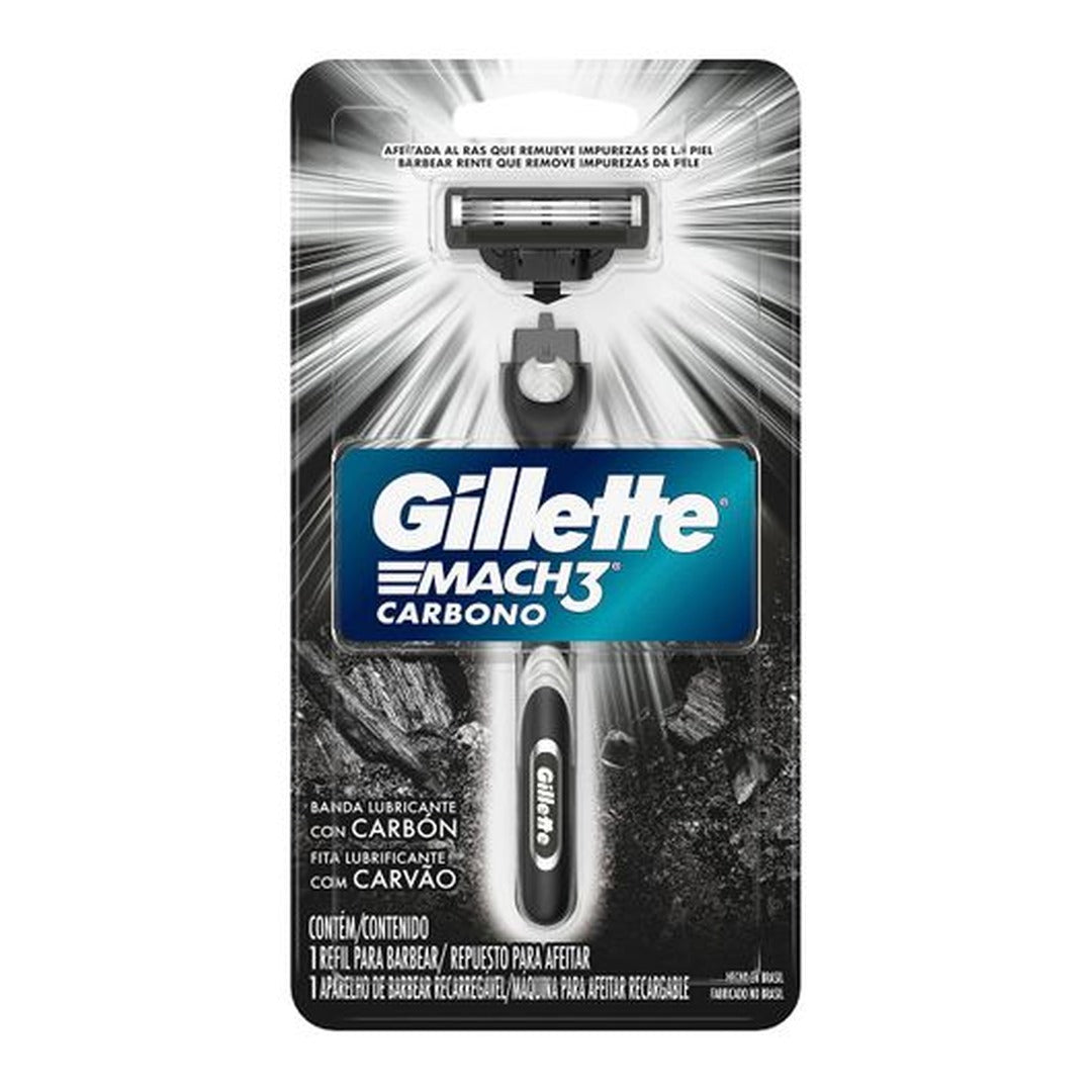 Aparelho de Barbear Gillette Mach 3 Carbono 1