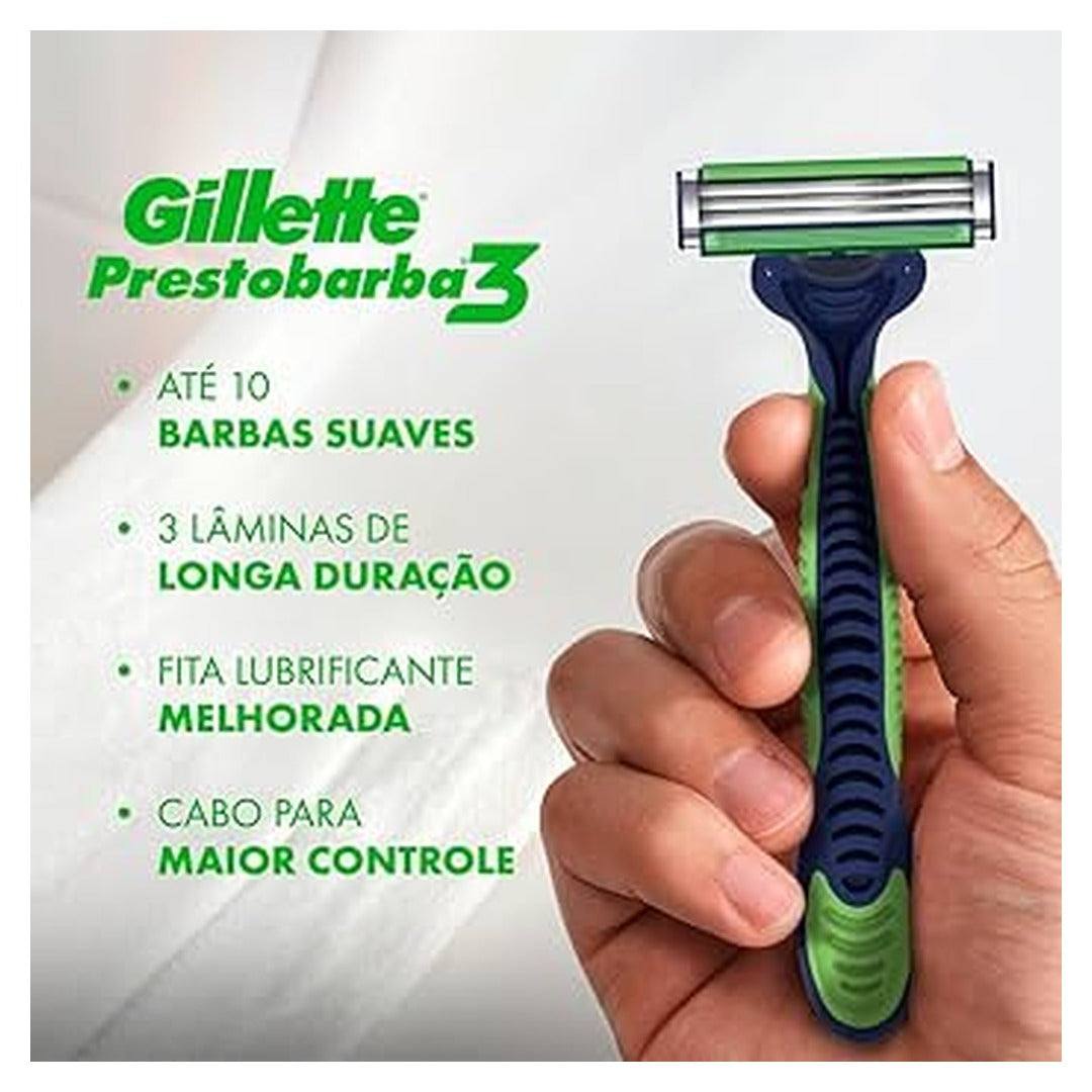 Aparelho Descartavel para Barbear Gillette Prestobarba3 1