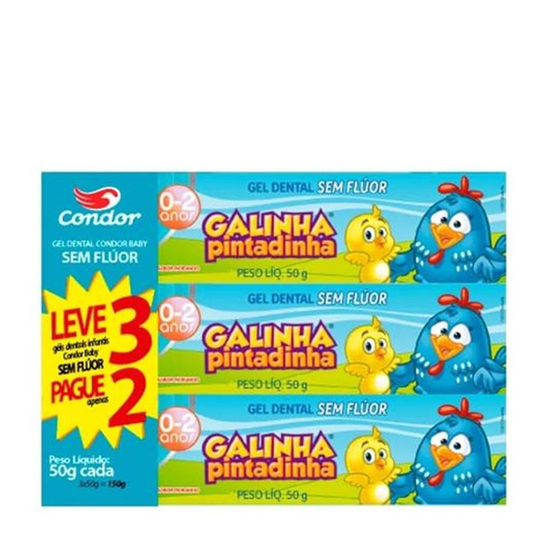Kit Pasta de Dente Gel Infantil Condor 1