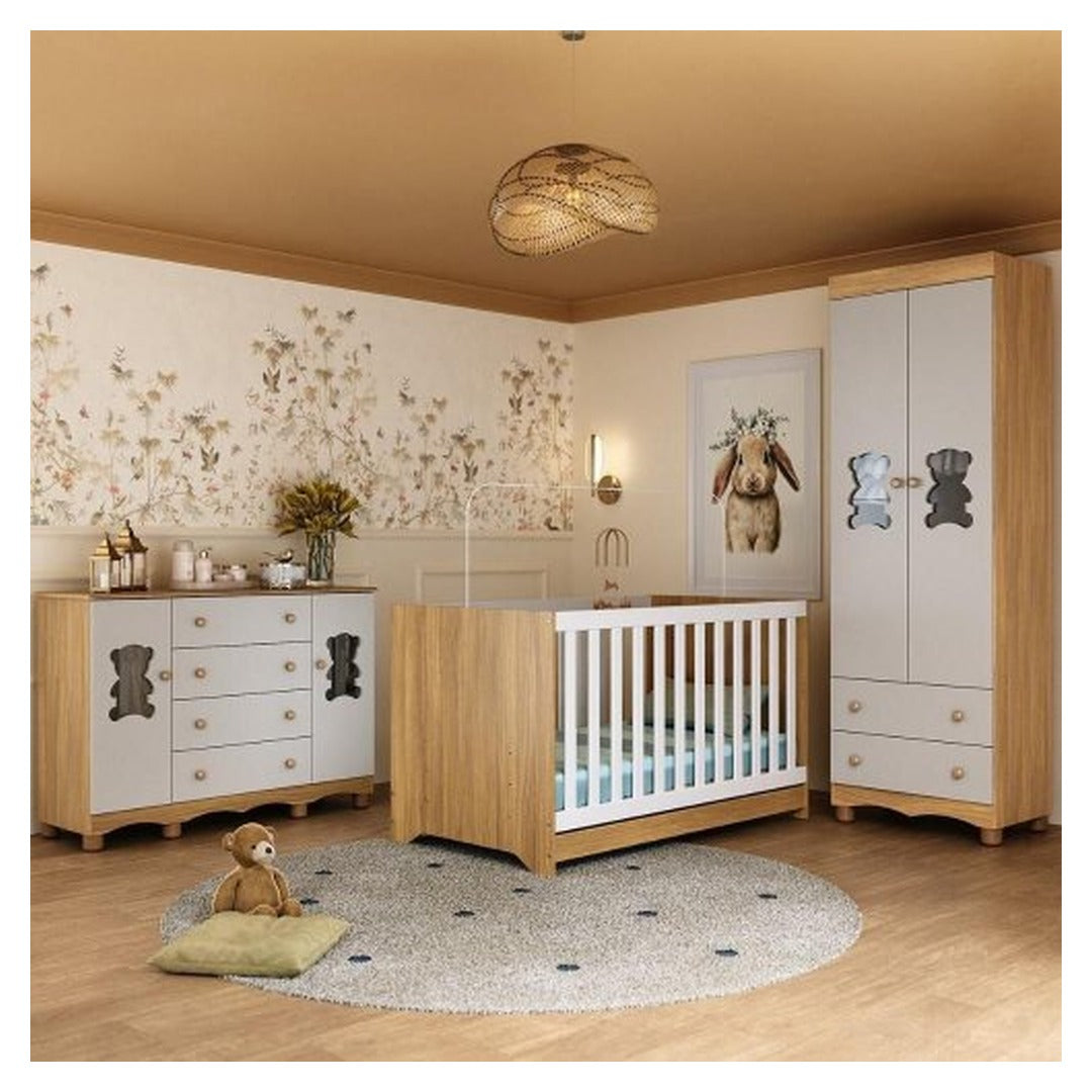 Quarto de Bebe Completo Berco Americano 3 em 1 1