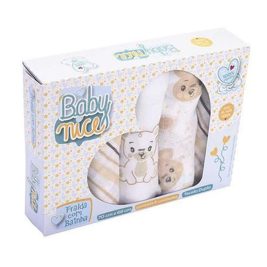 Fralda com Bainha Baby Nice MinasRey 1