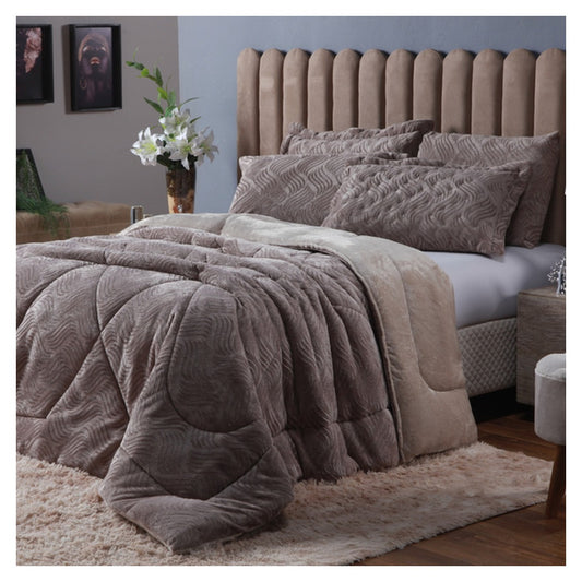 Edredom Queen La Dotta Plush Cloud 1