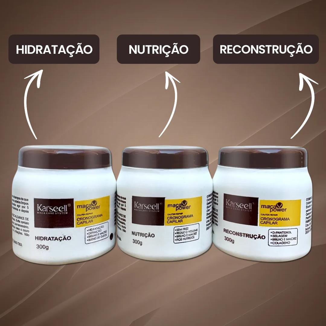 Cronograma Karseell 300 g Hidratacao Nutricao Reconstrucao
