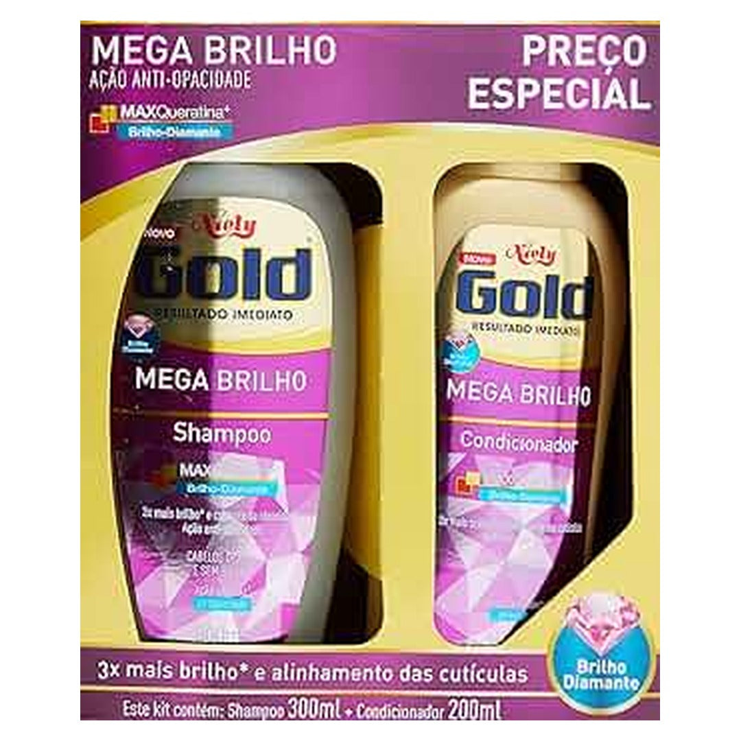 Kit Shampoo e Condicionador Mega Brilho 1