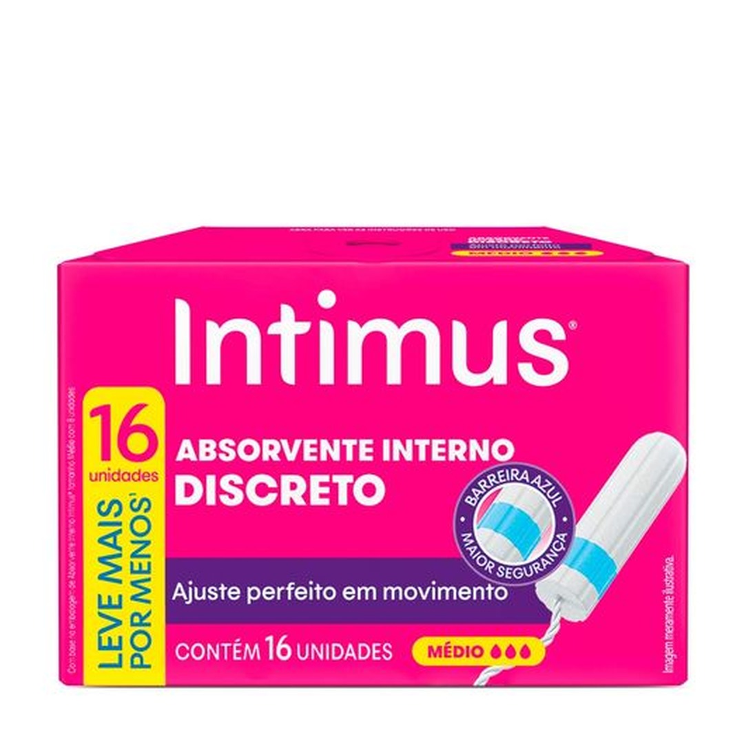 Absorvente Interno Intimus Discreto Medio 1