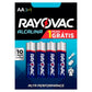 Pilha Alcalina Rayovac AA Pequena Leve 1