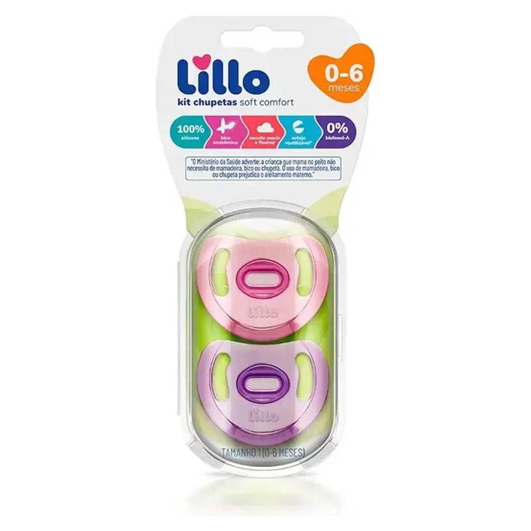 Kit Lillo Chupeta Soft Confort Silicone 1
