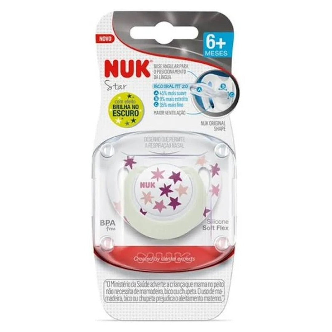 Chupeta de Silicone STAR GLOW 1