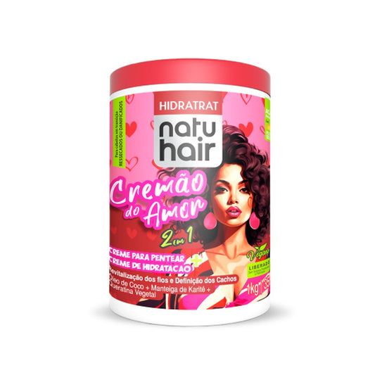 Creme Pentear Natuhair 2 Em 1 Cremao Amor 1