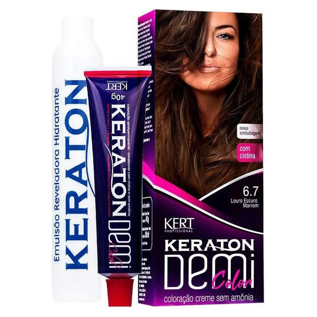 Coloracao Creme Sem Amonia Keraton Demi Color 1