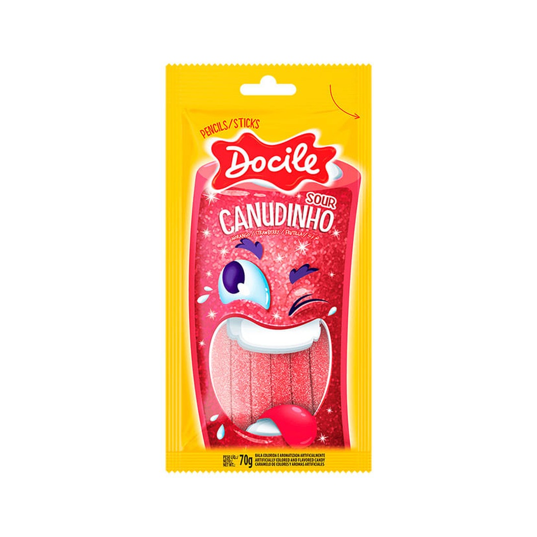 Balas de Gelatina Docile Canudinho 1