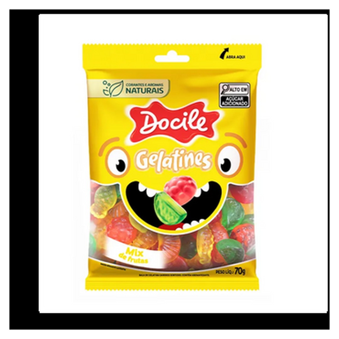 Bala de Gelatina Mix Frutas Naturais 1