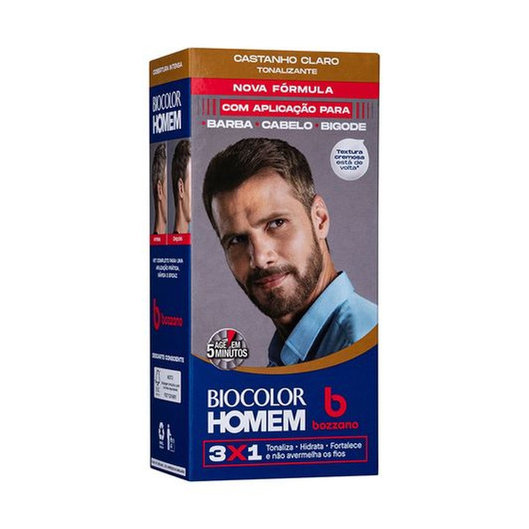 Tonalizante de Cabelo Masculino Biocolor Bozzano 1