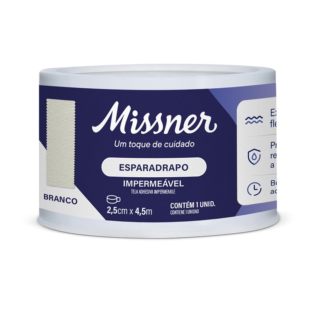 Esparadrapo Impermeavel Branco Missner 1