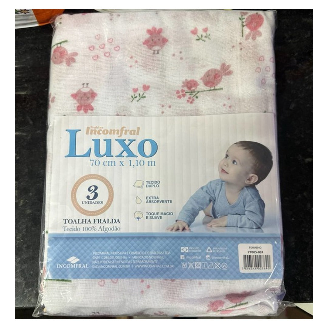 Toalha Fralda Luxo Est Feminino 1
