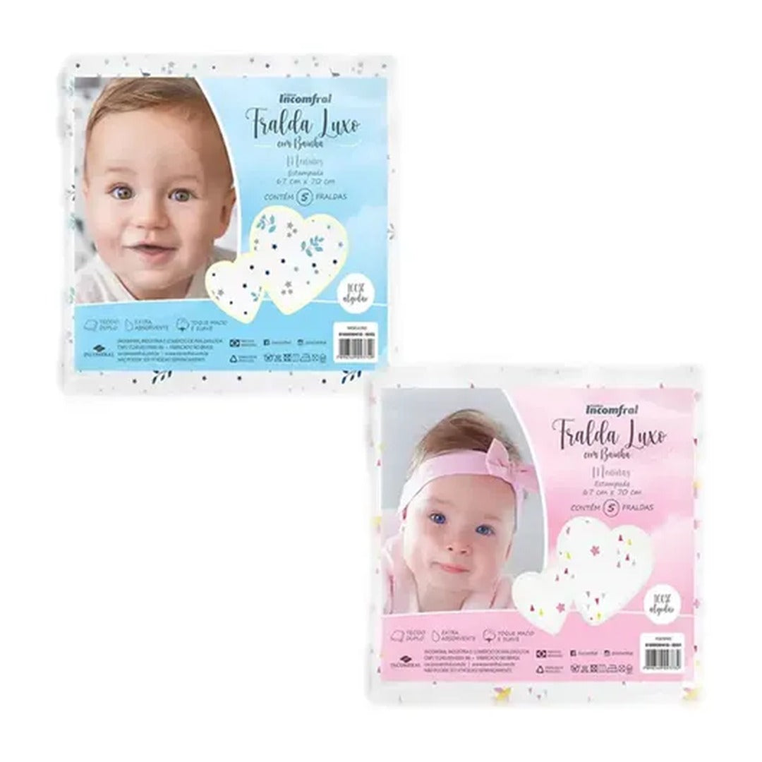 Fralda Incomfral Luxo Estampada Feminina 1