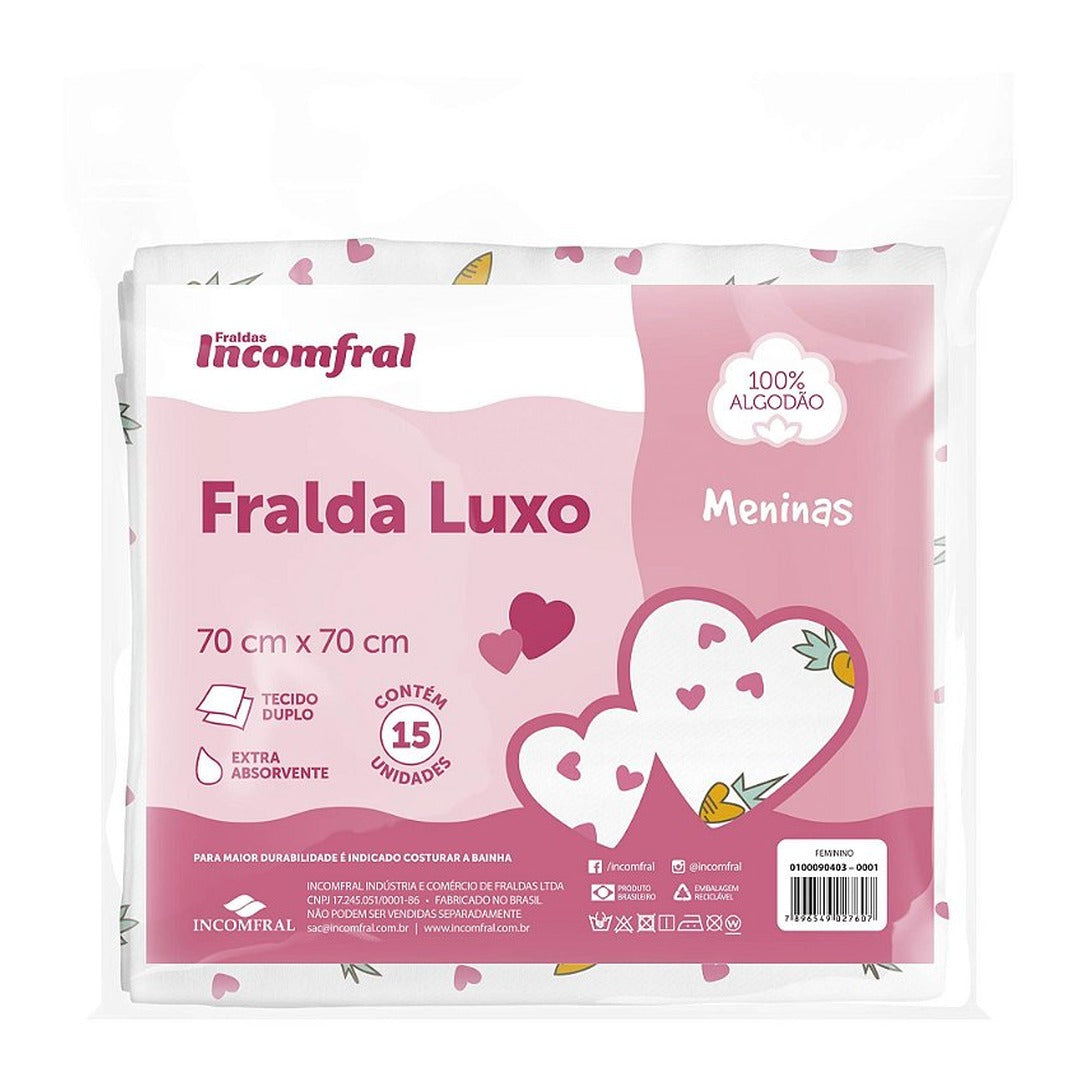 Fralda Incomfral Luxo Estampada Feminina 1