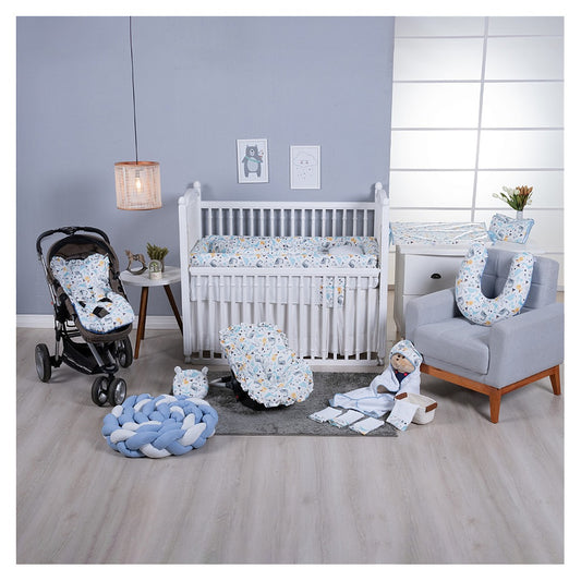 Kit Enxoval de Bebe Colecao Dino Azul 1