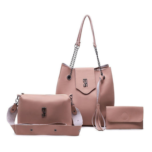 Kit Bolsa Sacola Grande e Pequena com Carteira 1
