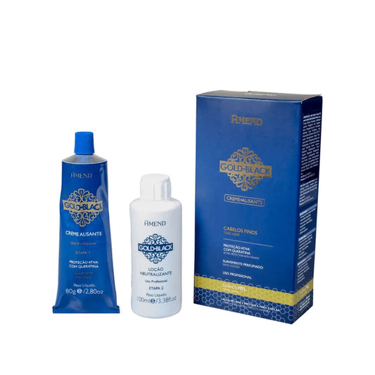 Creme Alisante Amend Gold Black Ervas 1