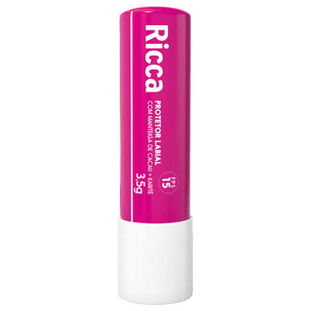 Protetor Labial Ricca 15FPS Manteiga de Cacau e Karite