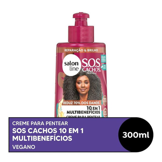 Creme para Pentear Salon Line SOS + Poderosos Cachos 1