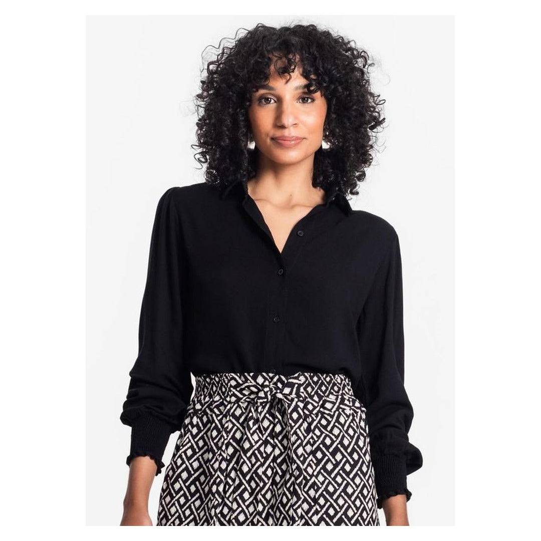 Camisa Feminina Manga Longa Punho Lastex 1