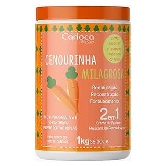 Creme De Pentear + Mascara De Reconstrucao 2 Em 1 1