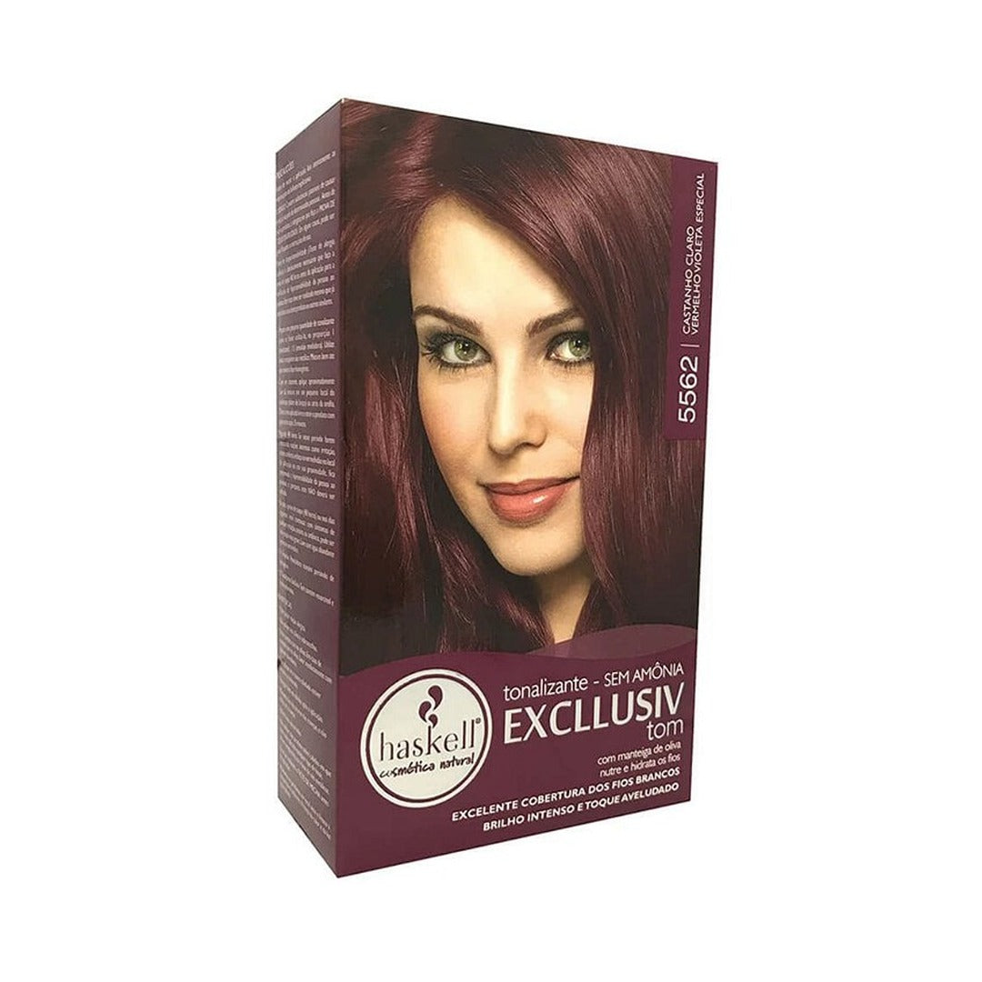 Tonalizante Haskell 5562 Castanho Claro Vermelho Violeta 1