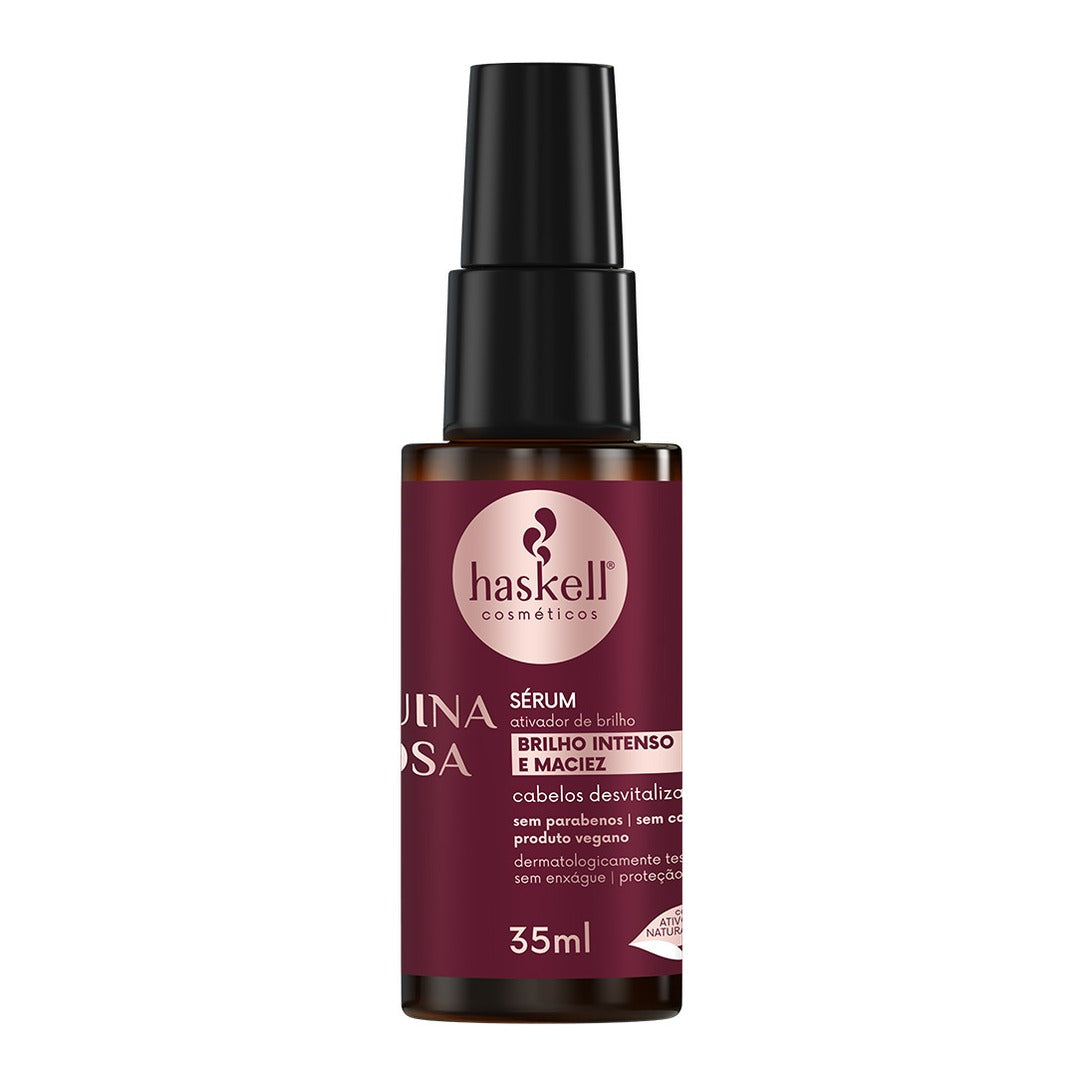 Serum Quina Rosa Brilho Intenso e Maciez 1