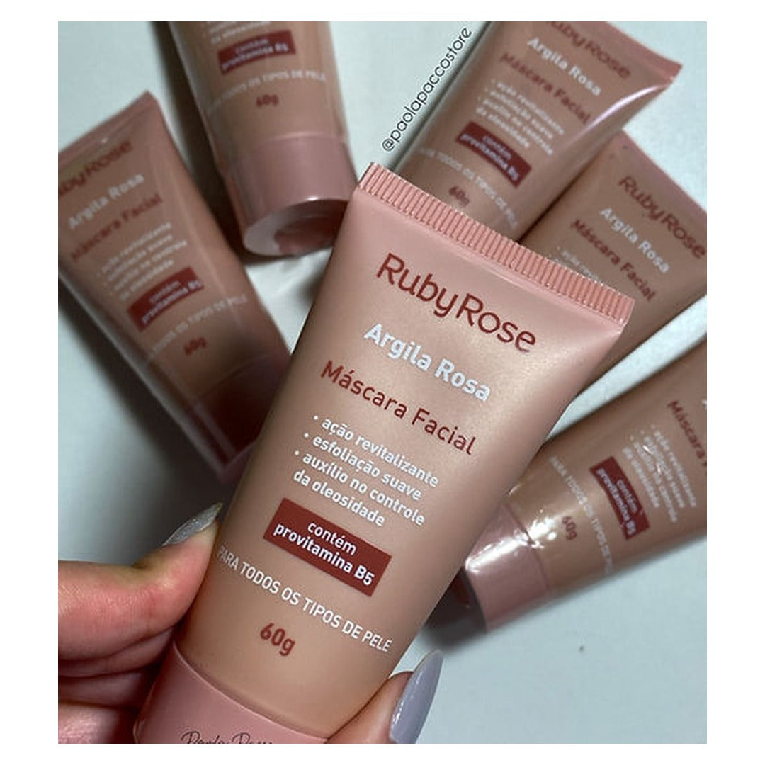 Mascara Facial Argila Rosa 1