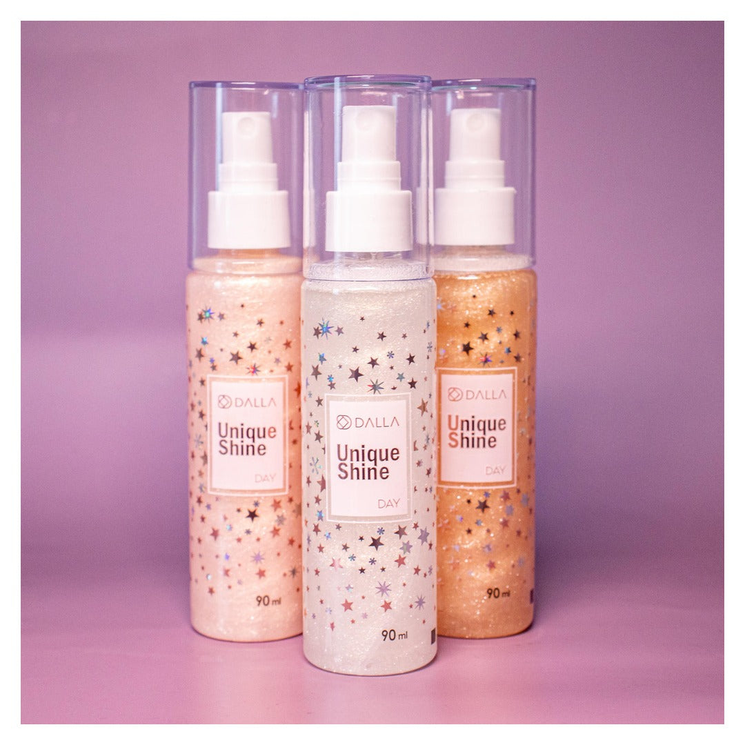 Bruma Iluminadora e Fixadora Anti-Aging Unique Shine Day Dalla 1