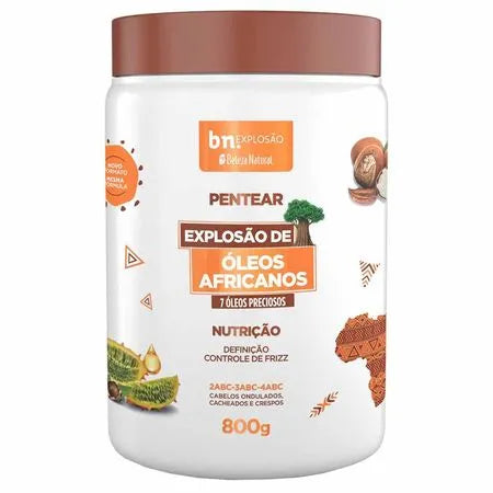 Creme De Pentear Bn.Cachos Explosao Oleos Africanos 800 ml
