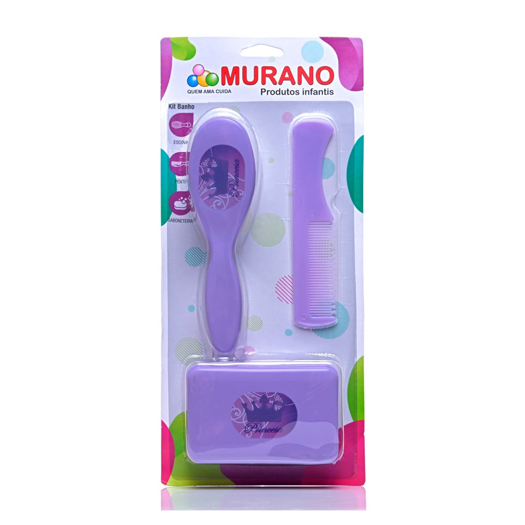 Kit Banho Escova/Pente/Sab. 1