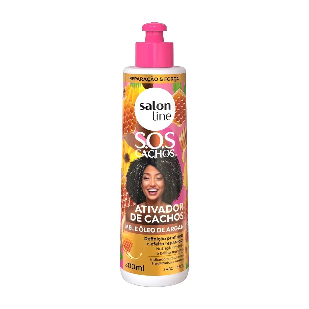 Shampoo SOS Cachos Mel e Oleo de Argan 1