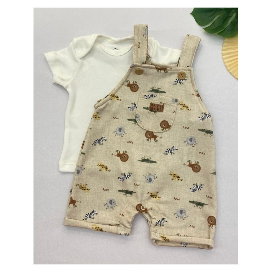 Conjunto Blusa com Jardineira Safari 1