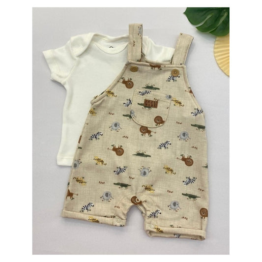 Conjunto Blusa com Jardineira Safari 1