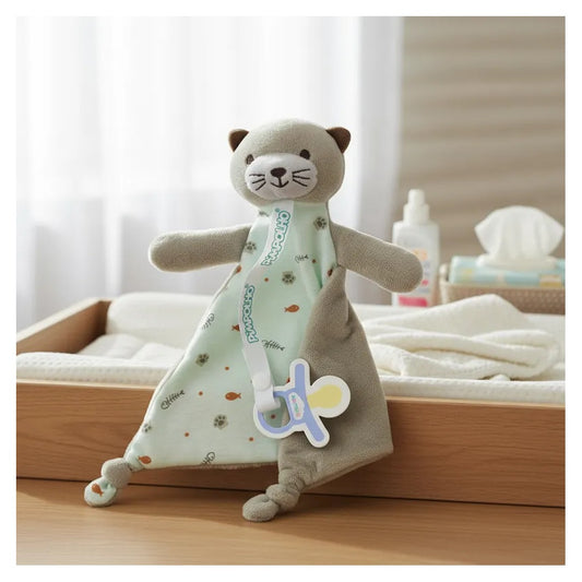 Naninha Bebe Com Prendedor De Chupeta Gatinho 1