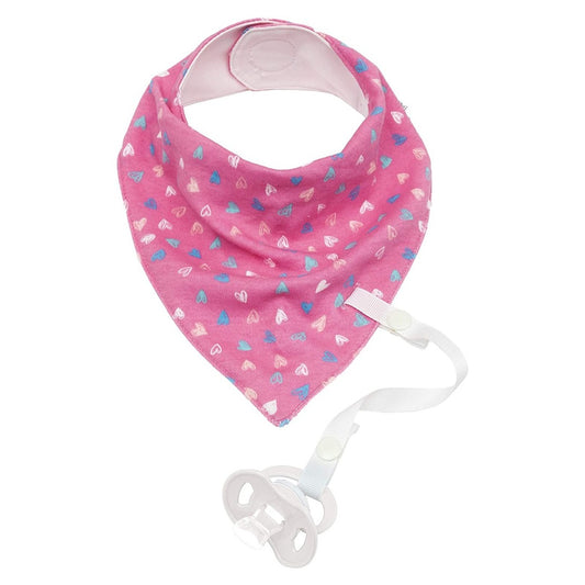 Babador Bandana Para Bebe Coracao 1