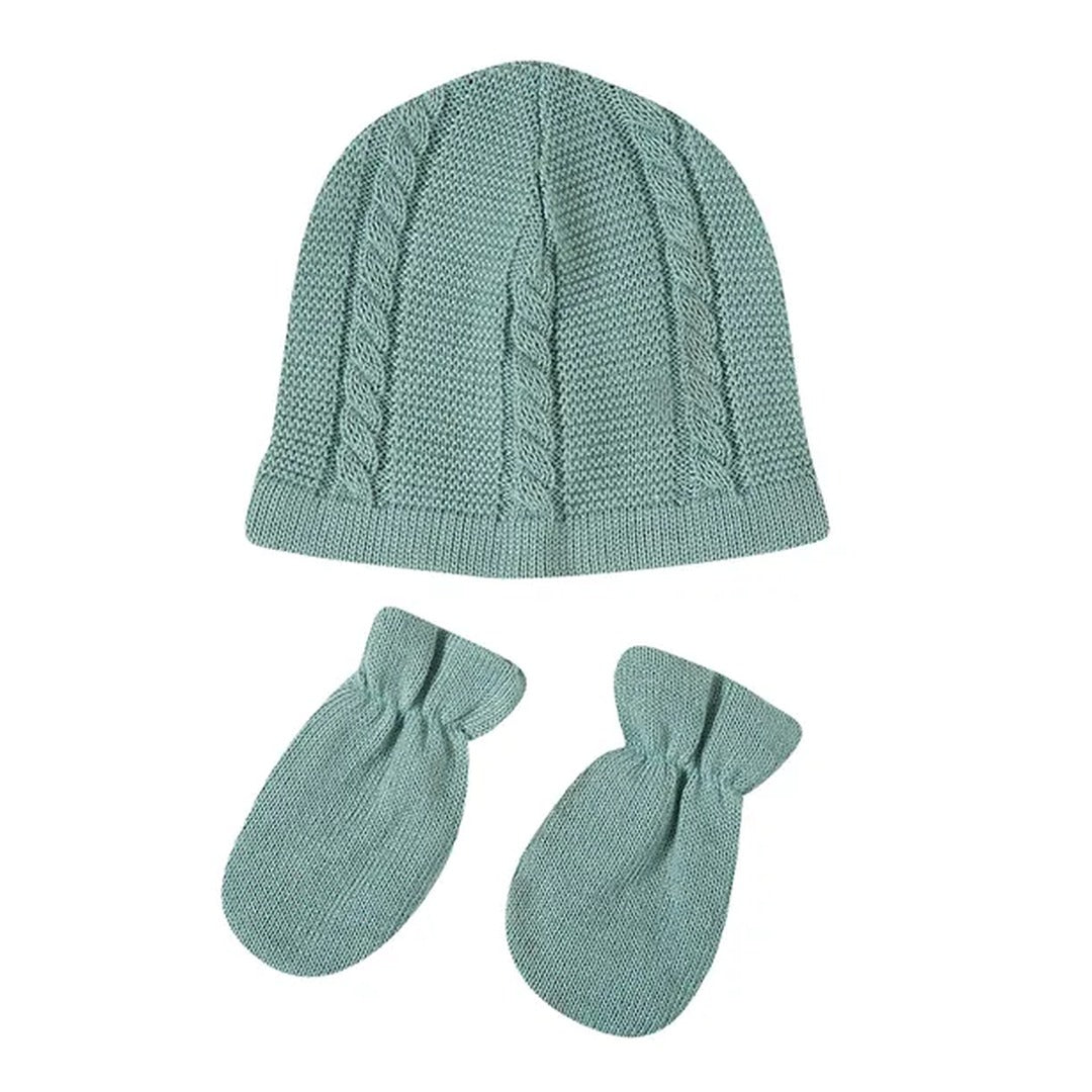 Kit Touca e Luva Tricot Bebe 1