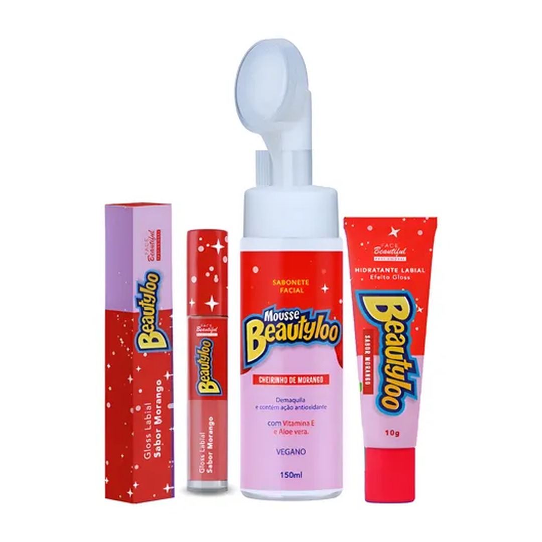 Sabonete Facial Mousse Beautyloo Morango 1